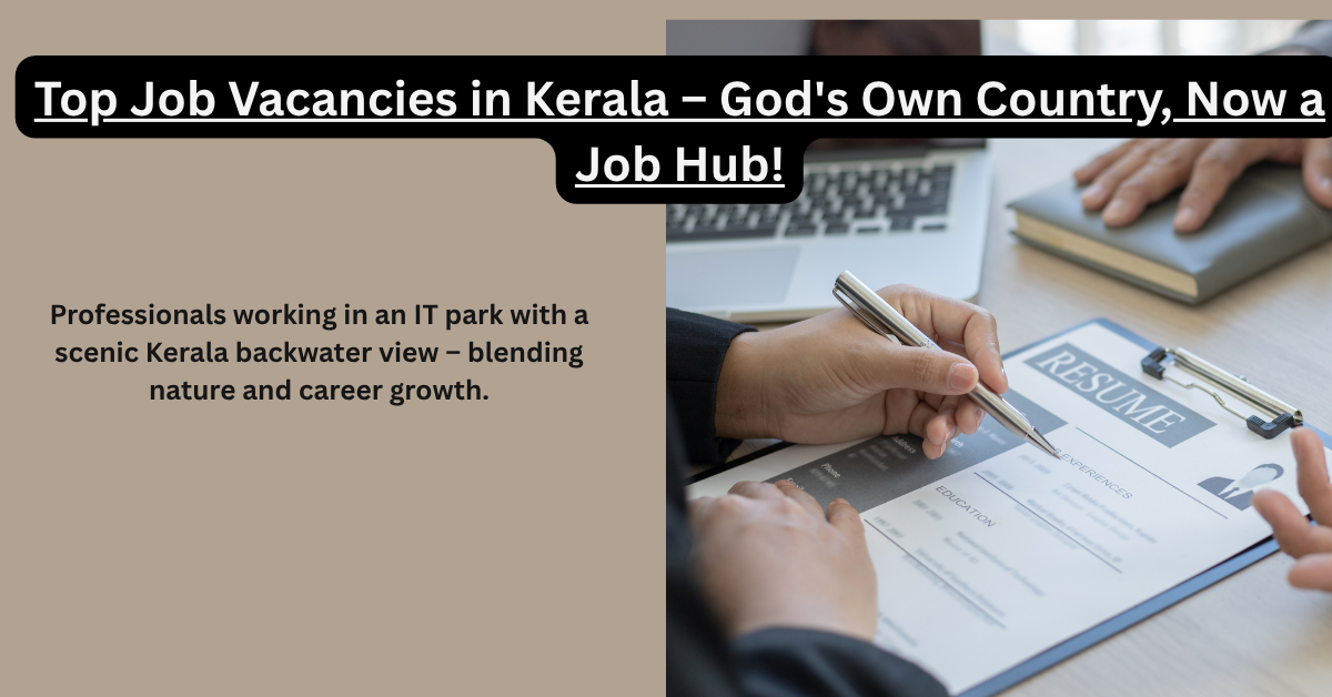 obs in Kerala – Career Opportunities in God’s Own Country